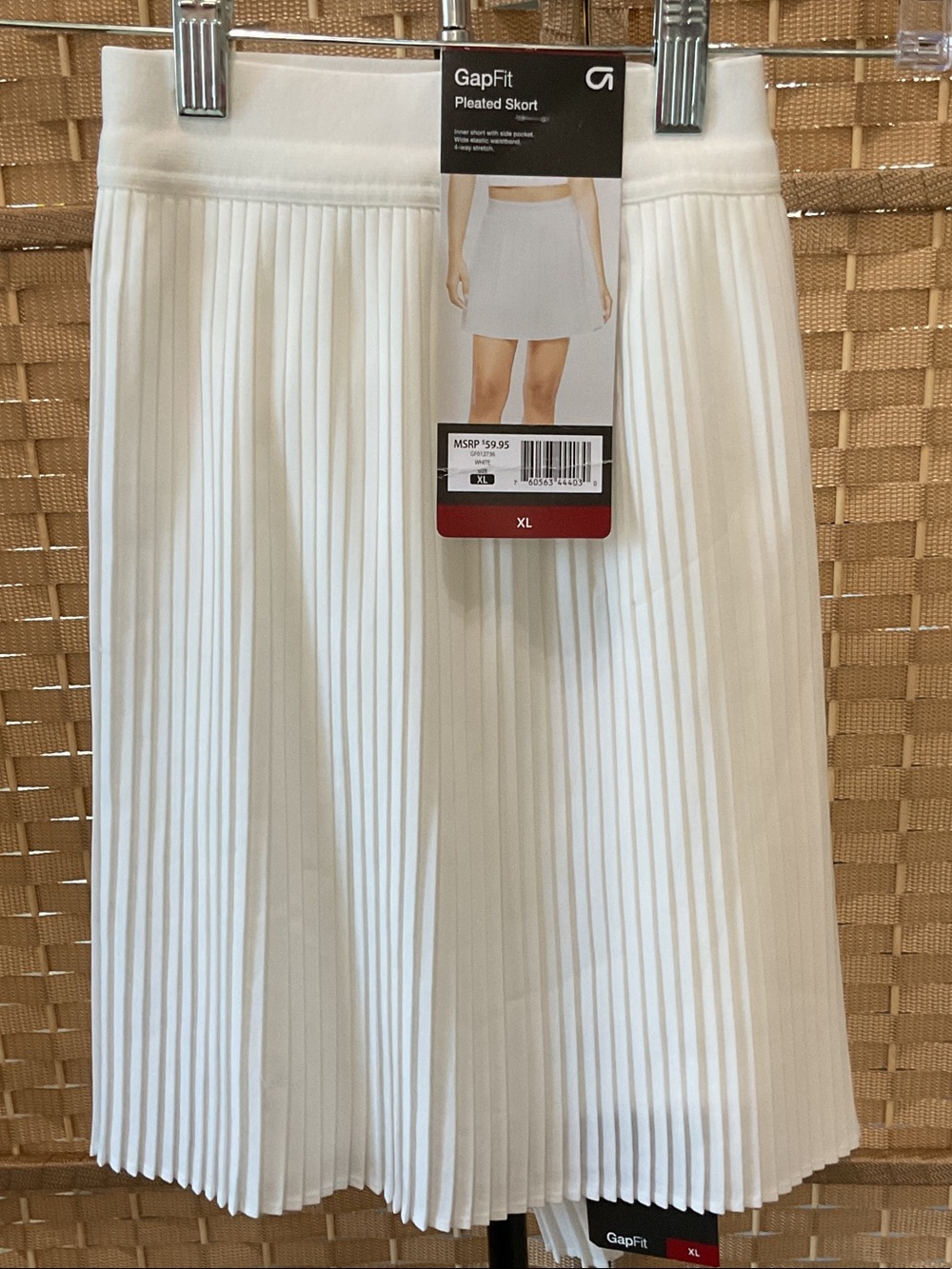 GAP Pleated White A-Line Skort